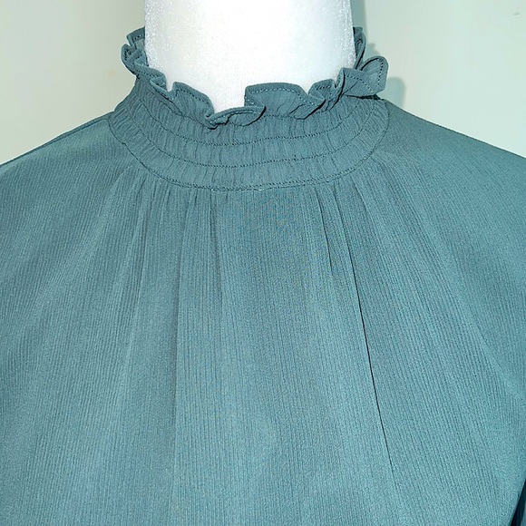 Ann Taylor Ruffle High Neck Top - Picture 2 of 14